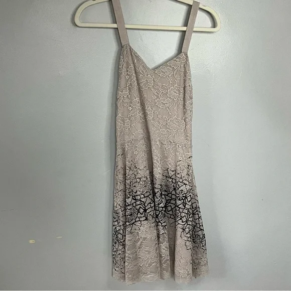 Free People Flocked Lace Dress Fit and Flare Sleeveless Small - Picture 3 of 15